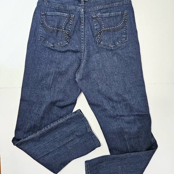 Women's Lee Classic Fit at the Waist Jeans with embroidery & Sequins size 12 - Picture 4 of 6